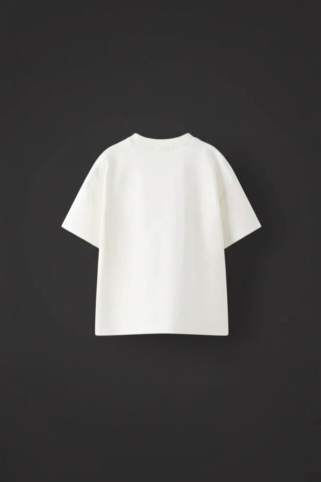 Unisex Oversize Kız ve Erkek Çocuk Düz Tişört