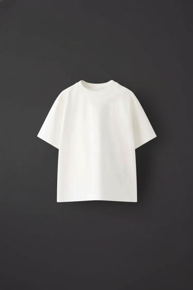 Unisex Oversize Kız ve Erkek Çocuk Düz Tişört