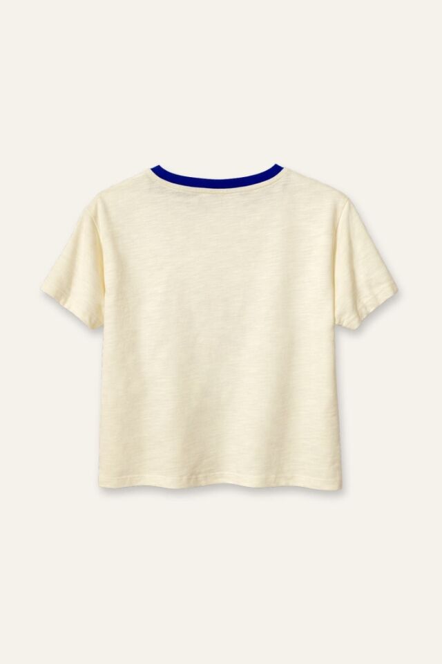 Erkek Çocuk Baskılı T-Shirt - Krem